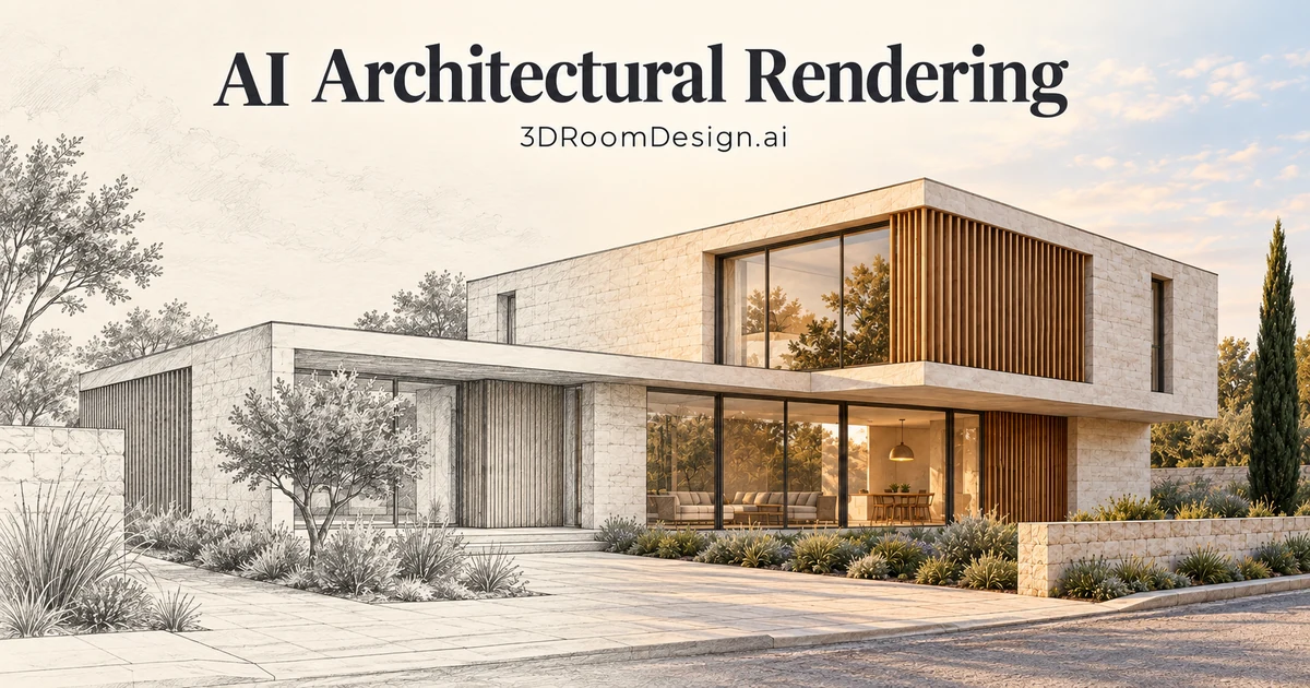 AI Architectural Rendering from SketchUp, Rhino & Revit