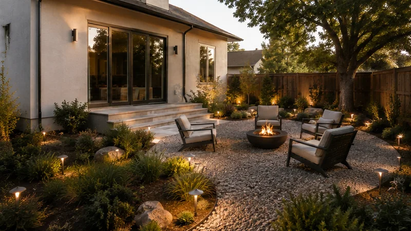 Backyard · Evening retreat — After