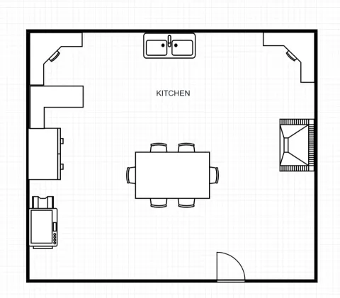 Kitchen Floor Plan Template