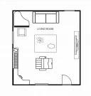 Living Room Floor Plan Template